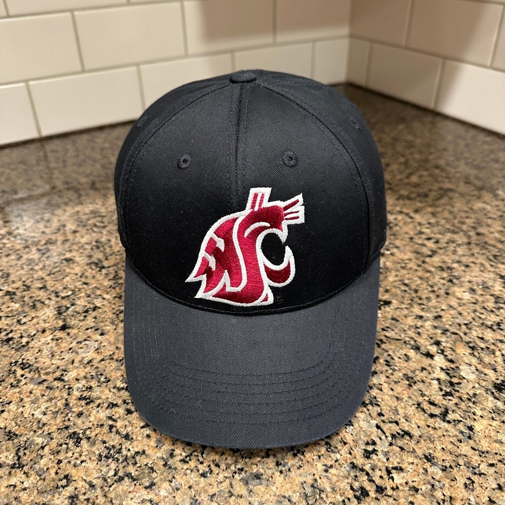 Washington State Cougars Hat Captivating Headgear Adjustable Black